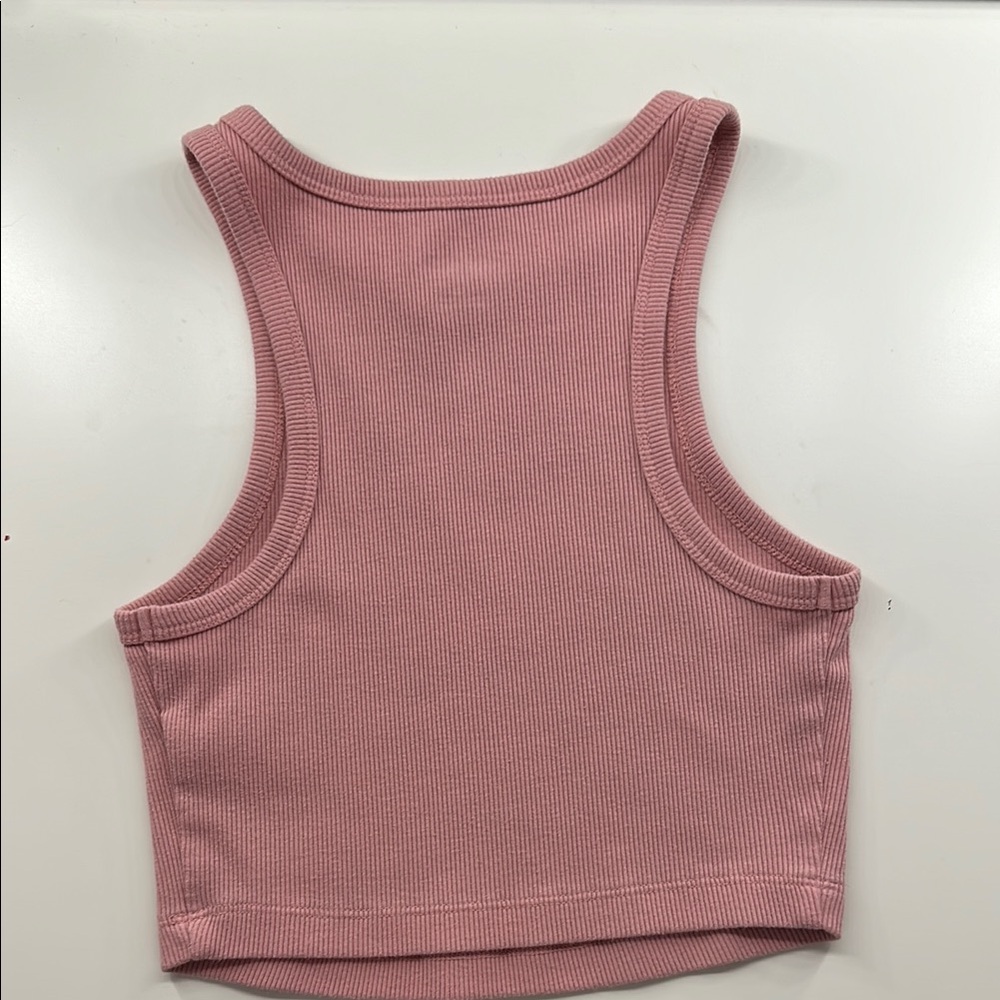 Wild Fable Pink Ribbed Tank Top - Picture 3 of 4